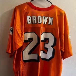 Ronnie Brown Miami Dolphins Orange NFL Team Apparel Jersey Mens LG